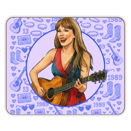 Tay Toile Blue - designer placemat by Ms Doodle