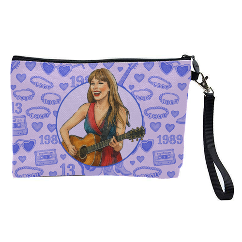 Tay Toile Blue - pretty makeup bag by Ms Doodle