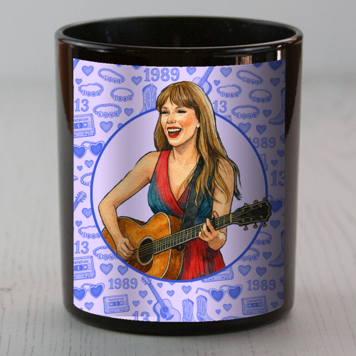 Tay Toile Blue - scented candle by Ms Doodle