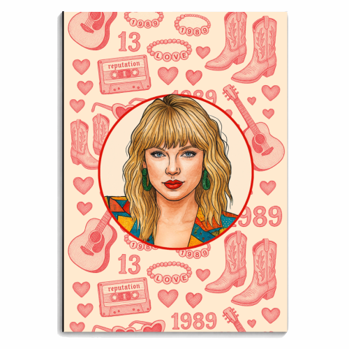 Tay Toile Red - personalised A4, A5, A6 notebook by Ms Doodle