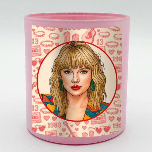 Tay Toile Red - scented candle by Ms Doodle
