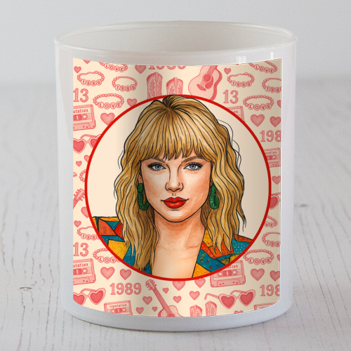 Tay Toile Red - scented candle by Ms Doodle