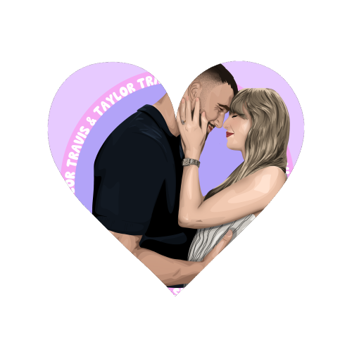 Taylor and Travis - Magnet by Pink and Pip