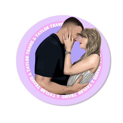 Taylor and Travis - Magnet by Pink and Pip