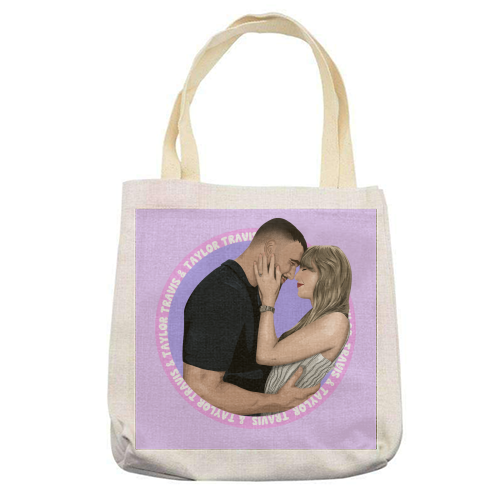 Taylor and Travis - printed canvas tote bag by Pink and Pip