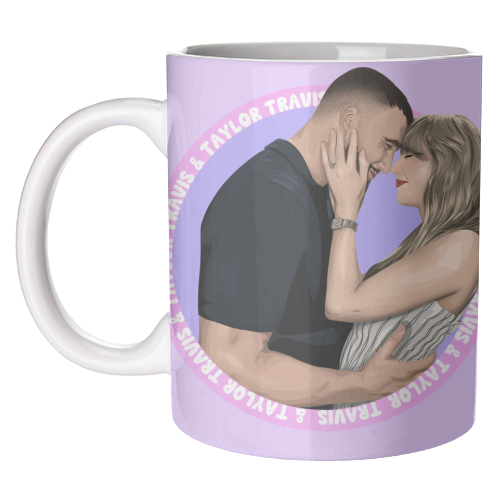 Taylor and Travis - unique mug by Pink and Pip