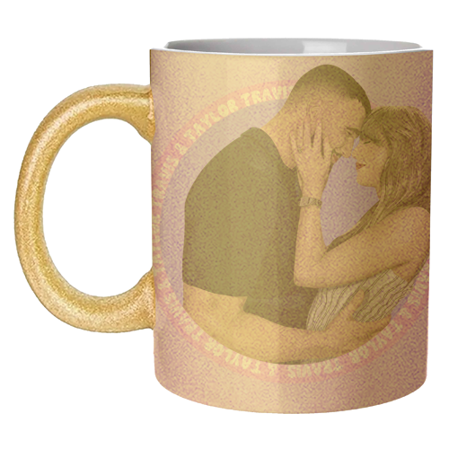 Taylor and Travis - unique mug by Pink and Pip
