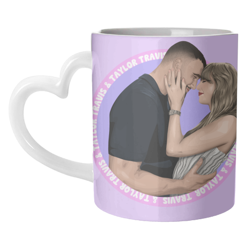 Taylor and Travis - unique mug by Pink and Pip