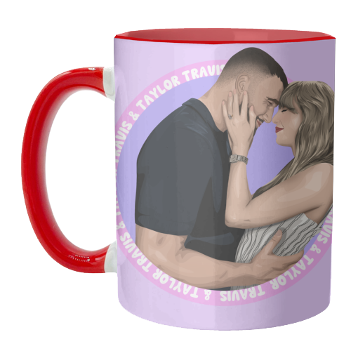 Taylor and Travis - unique mug by Pink and Pip