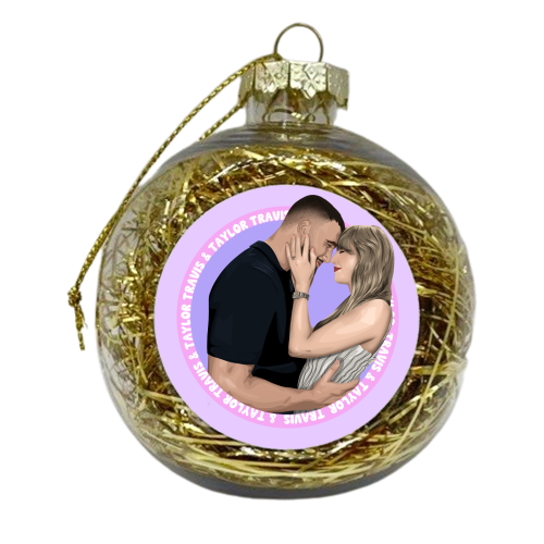 Taylor and Travis - xmas bauble by Pink and Pip