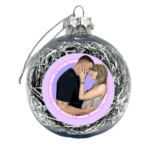Taylor and Travis - xmas bauble by Pink and Pip