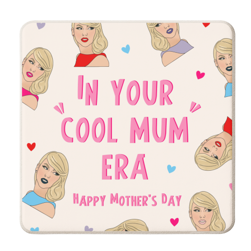 Taylor Cool Mum Era - Mother's Day - personalised beer coaster by Lisa Wardle