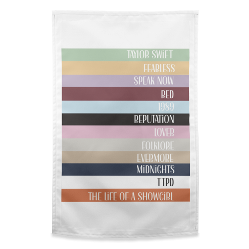 Taylor Eras stripes - funny tea towel by Giddy Kipper