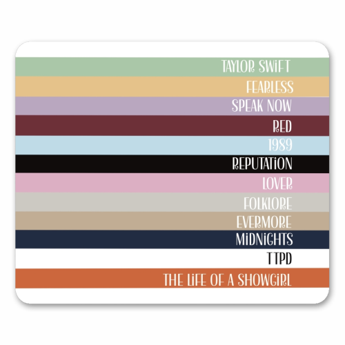 Taylor Eras stripes - mouse mat by Giddy Kipper