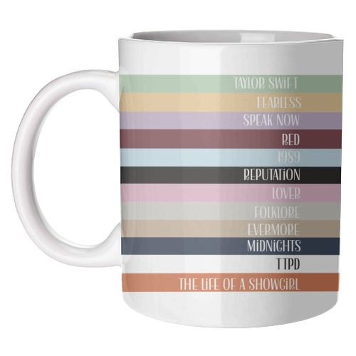 Taylor Eras stripes - unique mug by Giddy Kipper