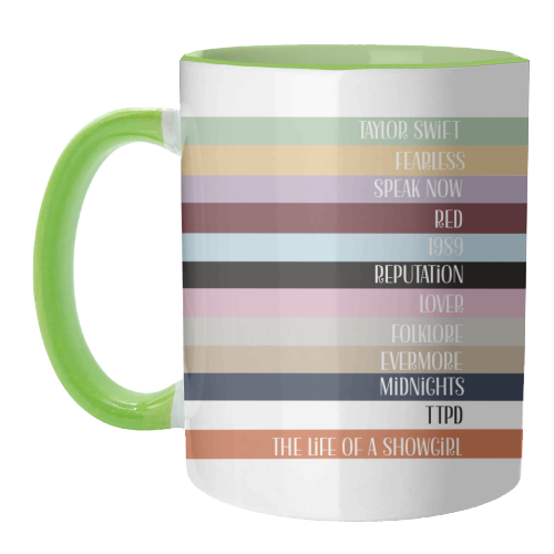 Taylor Eras stripes - unique mug by Giddy Kipper