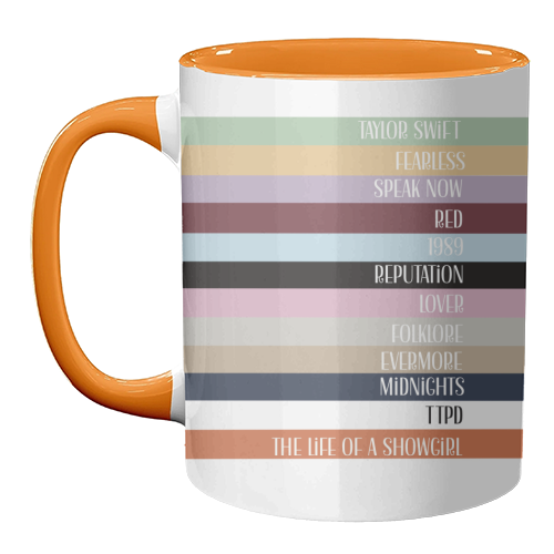 Taylor Eras stripes - unique mug by Giddy Kipper