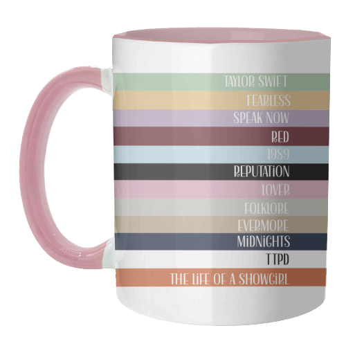 Taylor Eras stripes - unique mug by Giddy Kipper