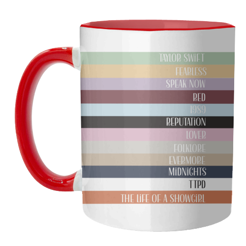 Taylor Eras stripes - unique mug by Giddy Kipper