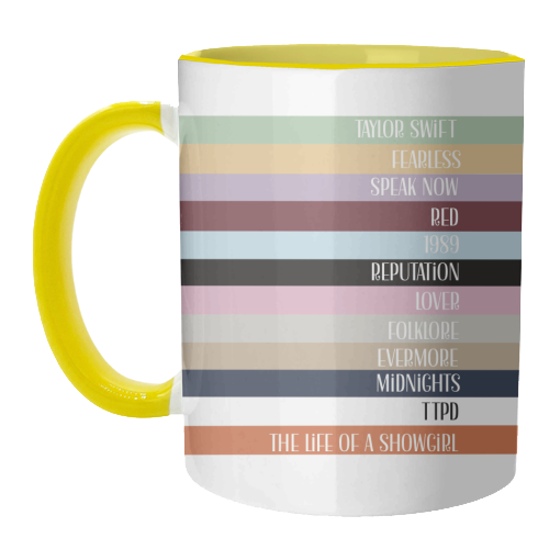 Taylor Eras stripes - unique mug by Giddy Kipper