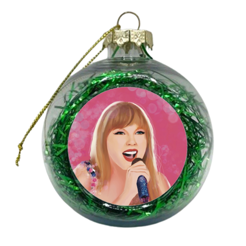 Taylor Eras Tour Bokeh - xmas bauble by Giddy Kipper