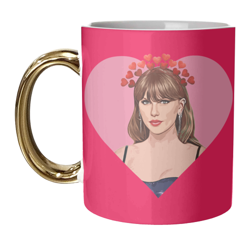 Taylor in Heart - unique mug by DOLLY WOLFE