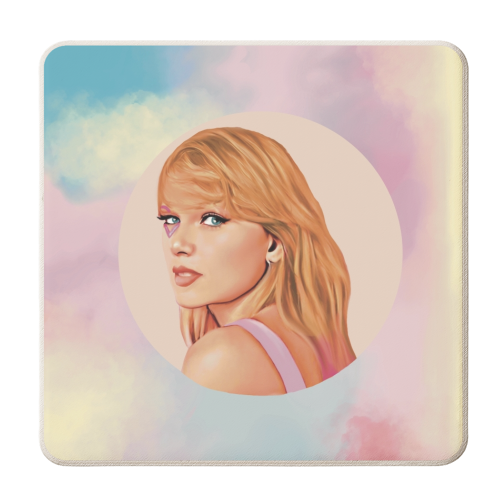 Taylor In her Lover Era - personalised beer coaster by Giddy Kipper