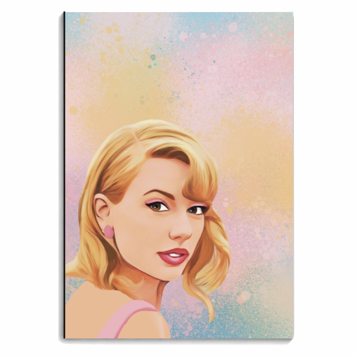 Taylor in pastels - personalised A4, A5, A6 notebook by Giddy Kipper