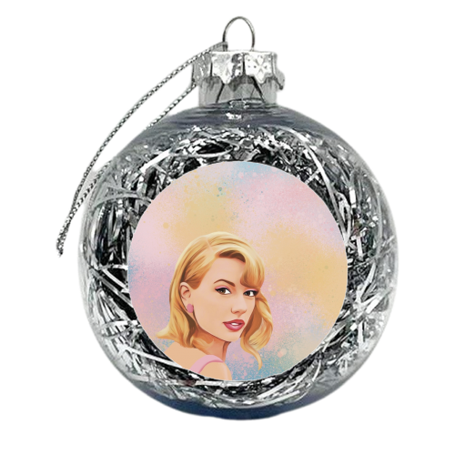 Taylor in pastels - xmas bauble by Giddy Kipper