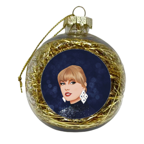 Taylor Midnights Bokeh - xmas bauble by Giddy Kipper