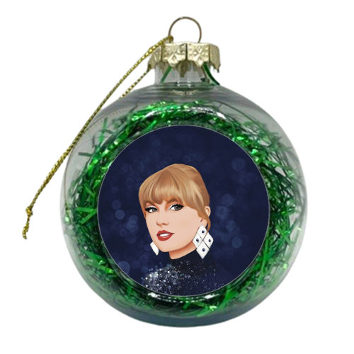 Taylor Midnights Bokeh - xmas bauble by Giddy Kipper