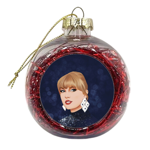 Taylor Midnights Bokeh - xmas bauble by Giddy Kipper
