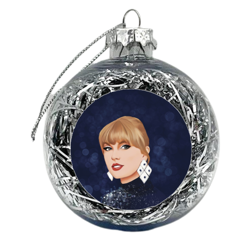 Taylor Midnights Bokeh - xmas bauble by Giddy Kipper