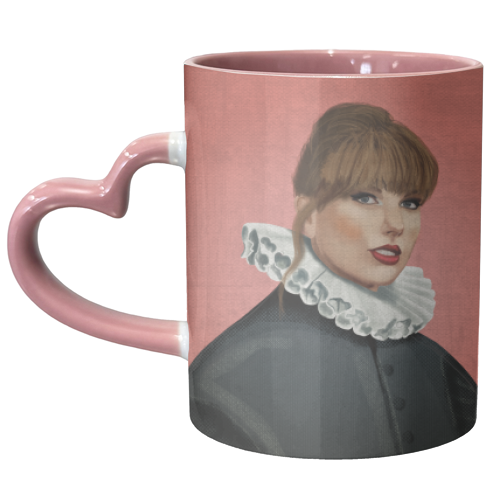 Taylor Renaissance Portrait Illustration - unique mug by AbiGoLucky