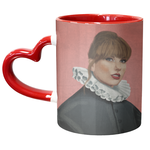 Taylor Renaissance Portrait Illustration - unique mug by AbiGoLucky