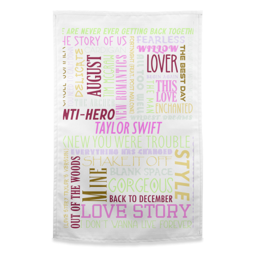 Taylor Songs - funny tea towel by All About Words Designs