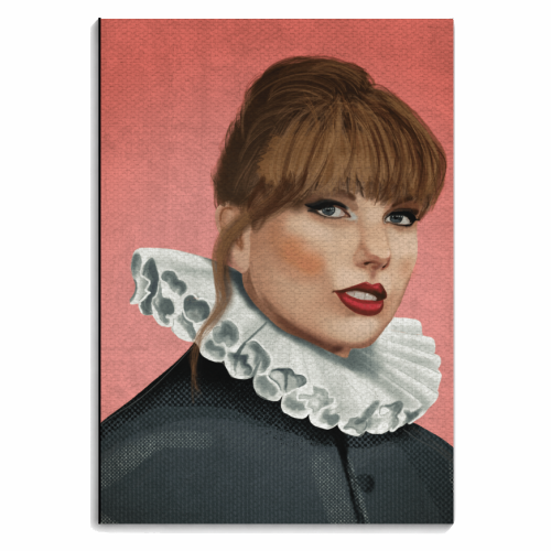 Taylor Renaissance Portrait Illustration - personalised A4, A5, A6 notebook by AbiGoLucky