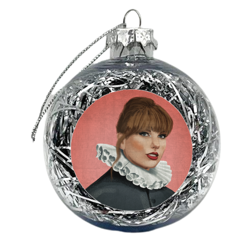 Taylor Renaissance Portrait Illustration - xmas bauble by AbiGoLucky