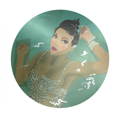 Swift Showgirl - Circle Sticker by The Queer Store