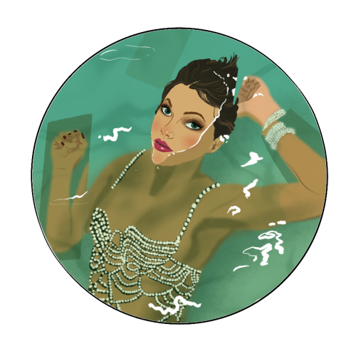 Swift Showgirl - Circle Sticker by The Queer Store