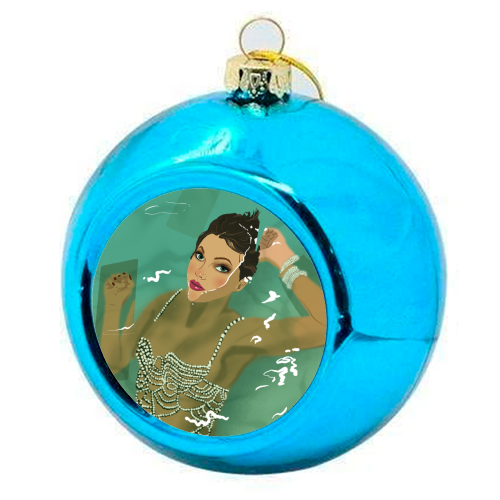 Swift Showgirl - colourful christmas bauble by The Queer Store