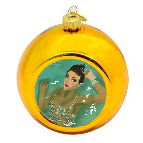 Swift Showgirl - colourful christmas bauble by The Queer Store
