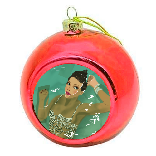 Swift Showgirl - colourful christmas bauble by The Queer Store
