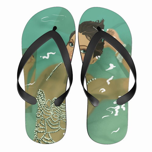 Swift Showgirl - funny flip flops by The Queer Store