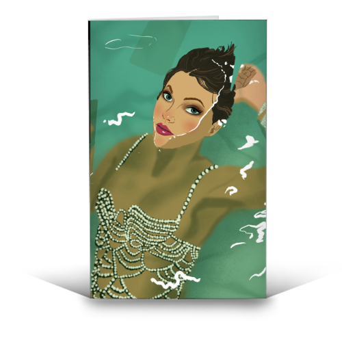 Swift Showgirl - funny greeting card by The Queer Store