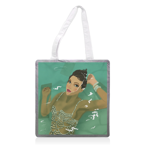 Swift Showgirl - printed canvas tote bag by The Queer Store