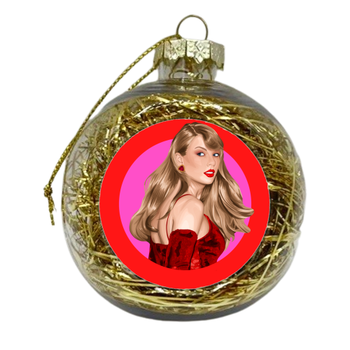 Beautiful Showgirl - xmas bauble by Pink and Pip