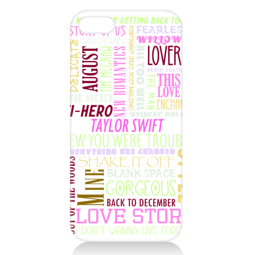 Taylor Songs - unique phone case by All About Words Designs