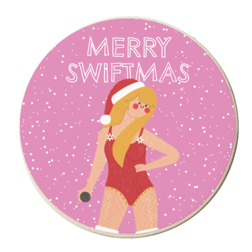 Tays Swiftmas - personalised beer coaster by AbiGoLucky