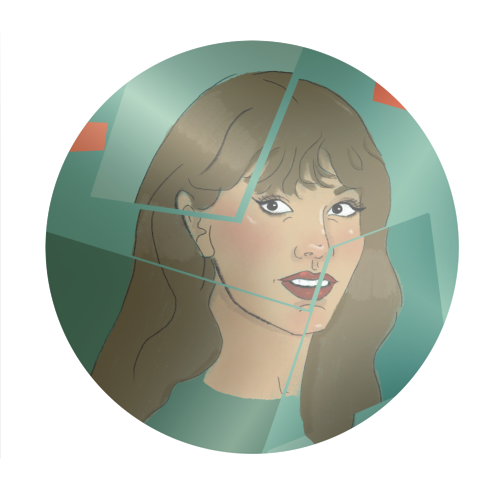 Tay The life of a showgirl - Circle Sticker by The Queer Store